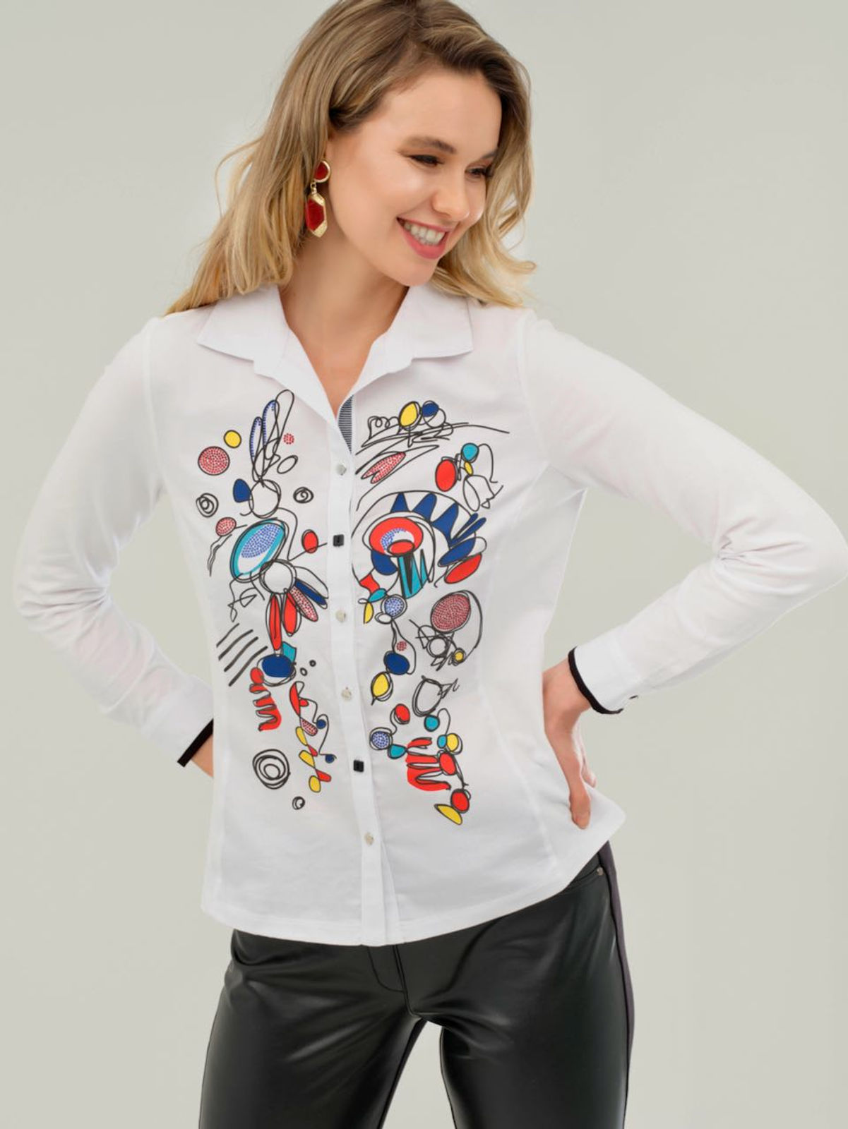 Dolcezza "Provencal Market" Button Front Shirt 73644