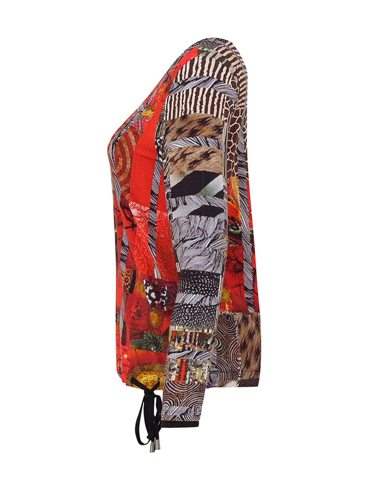 Dolcezza "Red Black Quilt" Top 73653